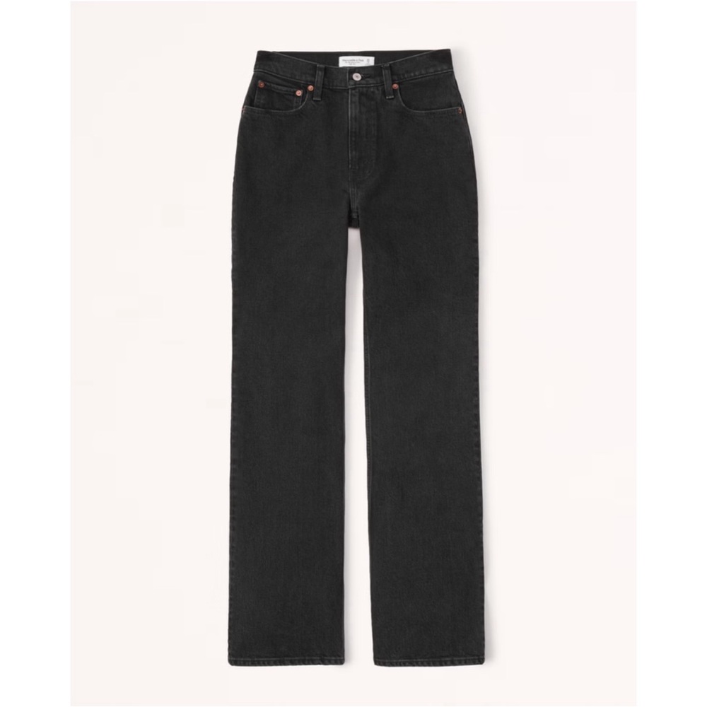Abercrombie & Fitch Black Curve Love High Rise 90s Relaxed Jean 27 Regular